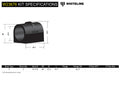 Whiteline W23676 Front Sway Bar 23.2MM Bushings; Fits VW Golf GTI MK7 Audi A3