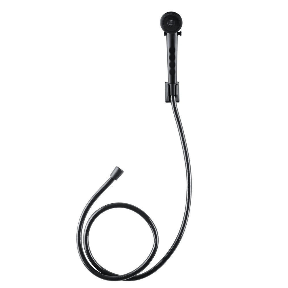 RV SHOWER HEAD & HOSE - MATTE BLACK