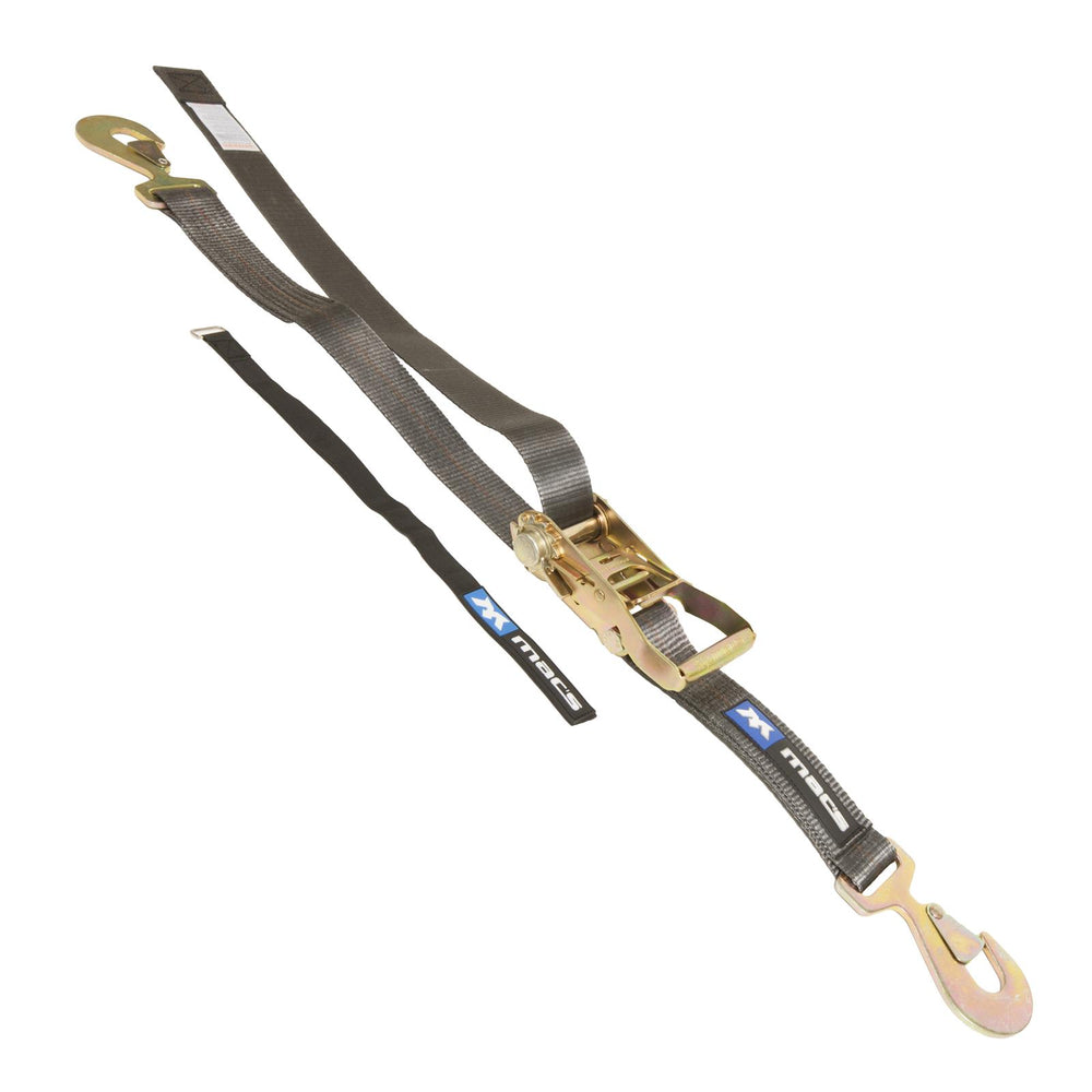 RATCHET STRAP PURPLE 1in X 6ft WITH S HOOKS