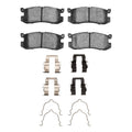 R1 88-92 Mazda 626 Rear Semi Met Brake Pads and Hardware Kit