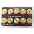 NRG Fender Washer Kit w/Rivets For Plastic (Rose Gold) - Set of 10