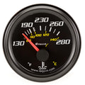 2.0 Dia Water Temp Gauge Black  130-280