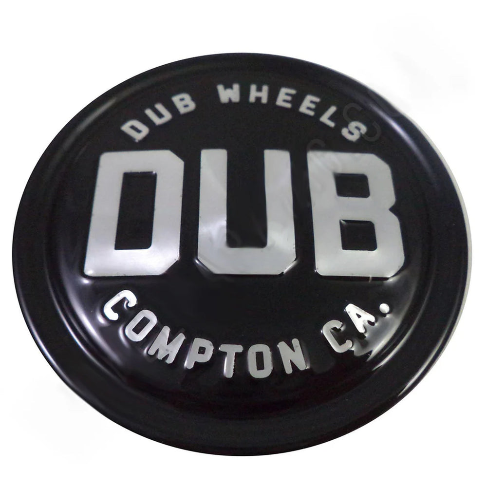 DUB COMPTON 3"FLAT CAP GL-BLK SLVR
