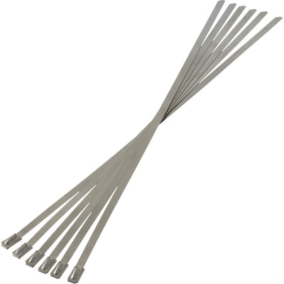 STAINLESS STEEL LOCKING TIES USED TO HOLD EXHAUST WRAP AND OTHER INSULATION
