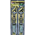 12FT X 1IN RATCHET TIEDOWN W/PADDED HANDLE CAMO 500 LBS WLL(1500 LBS BREAK STRENGTH) 2PK