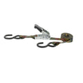 12FT X 1IN RATCHET TIEDOWN W/PADDED HANDLE CAMO 500 LBS WLL(1500 LBS BREAK STRENGTH) 2PK