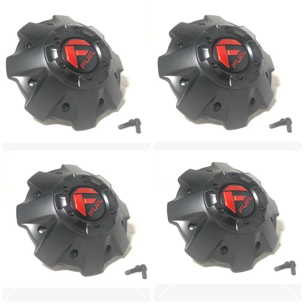 FUEL MATTE BLACK CAP RED LOGO - 5/6