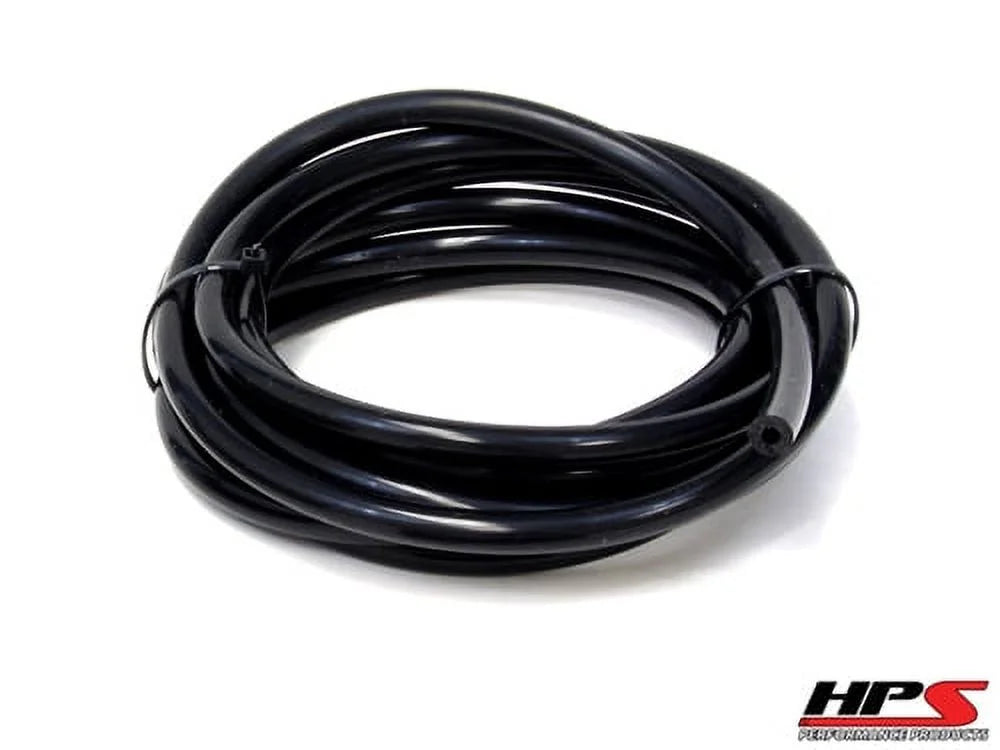 HPS Performance 3.5mm Black High Temp Silicone Vacuum Hose - 10 Feet Pack