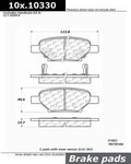 Centric 04-08 Chevrolet Malibu / 05-08 Pontiac G5/G6 Rear Centric Premium Ceramic Brake Pads