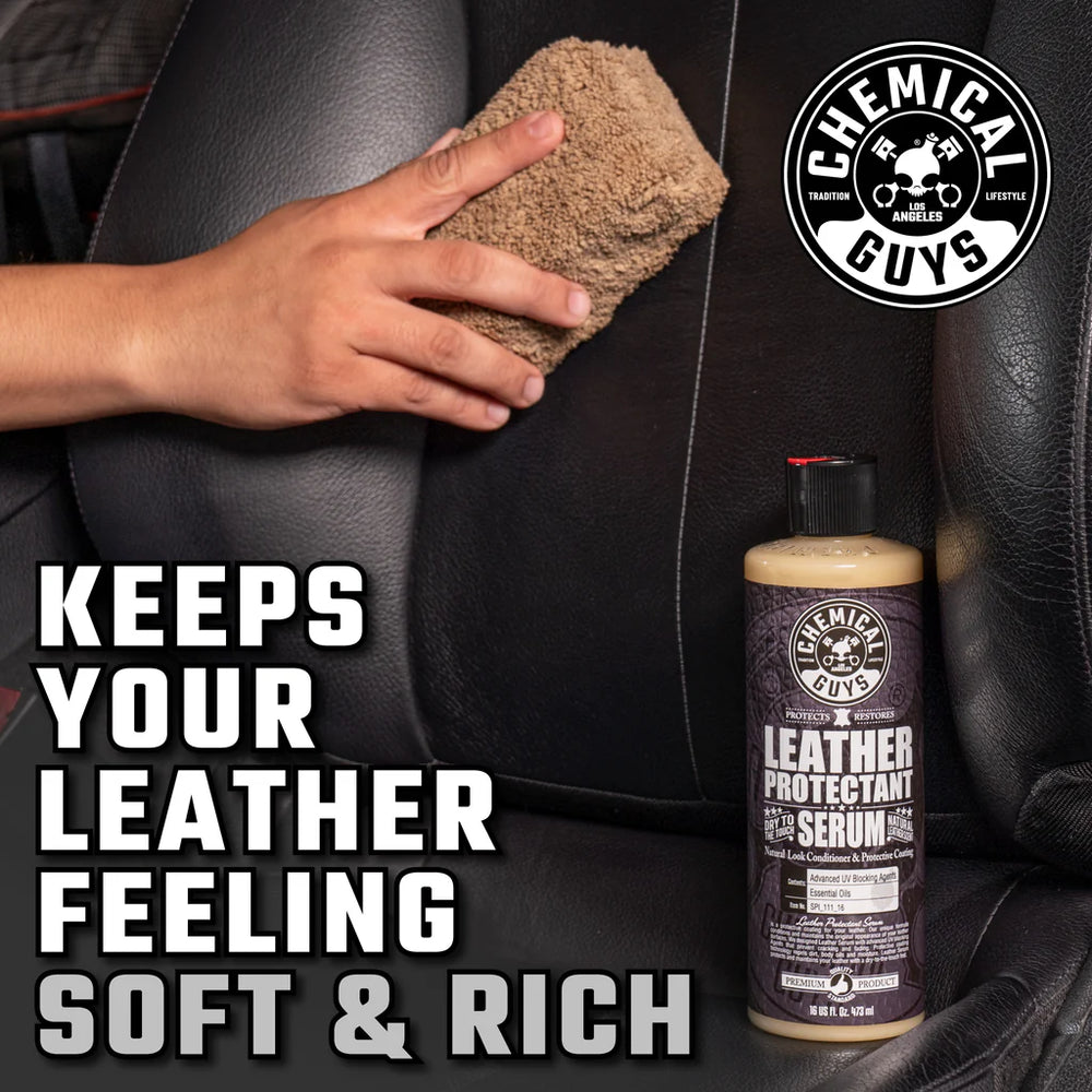 Chemical Guys Leather Serum Natural Look Conditioner & Protective Coating - 16oz