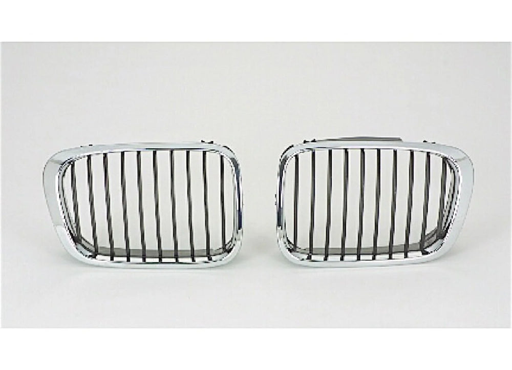 RH GRILLE CHROME FRAME / BLK VENTS BMW 3 SERIES (E46) SDN/WGN 0205