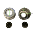 EZ LUBE GREASE CAP & PLUG KIT FITS 12X2IN HUB8 BOLT 2.72 ODCHROME
