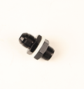 Fragola -8AN Fuel Cell Bulkhead w/ Washers and Nut - Black