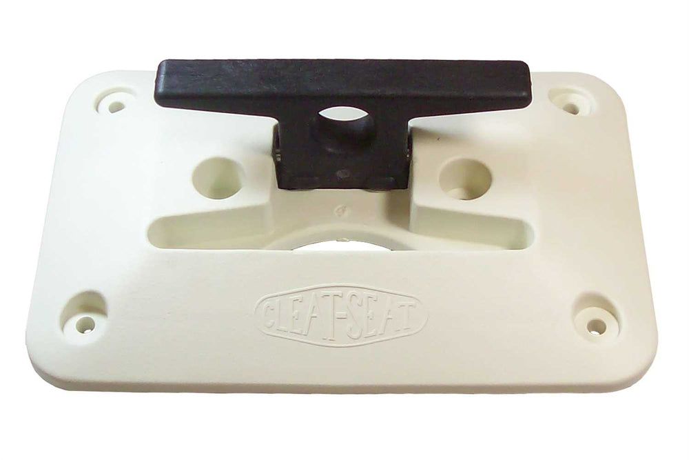 CIPA 02101 THE CLEAT SEAT RETRACTABLE DOCK CLEAT IN WHITE WITH BLACK CLEAT