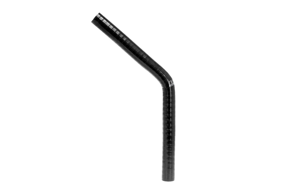 HPS Performance 7/8 ID High Temp 4-ply Reinforced Silicone 45 Degree Elbow Coupler Hose Black (22mm ID)