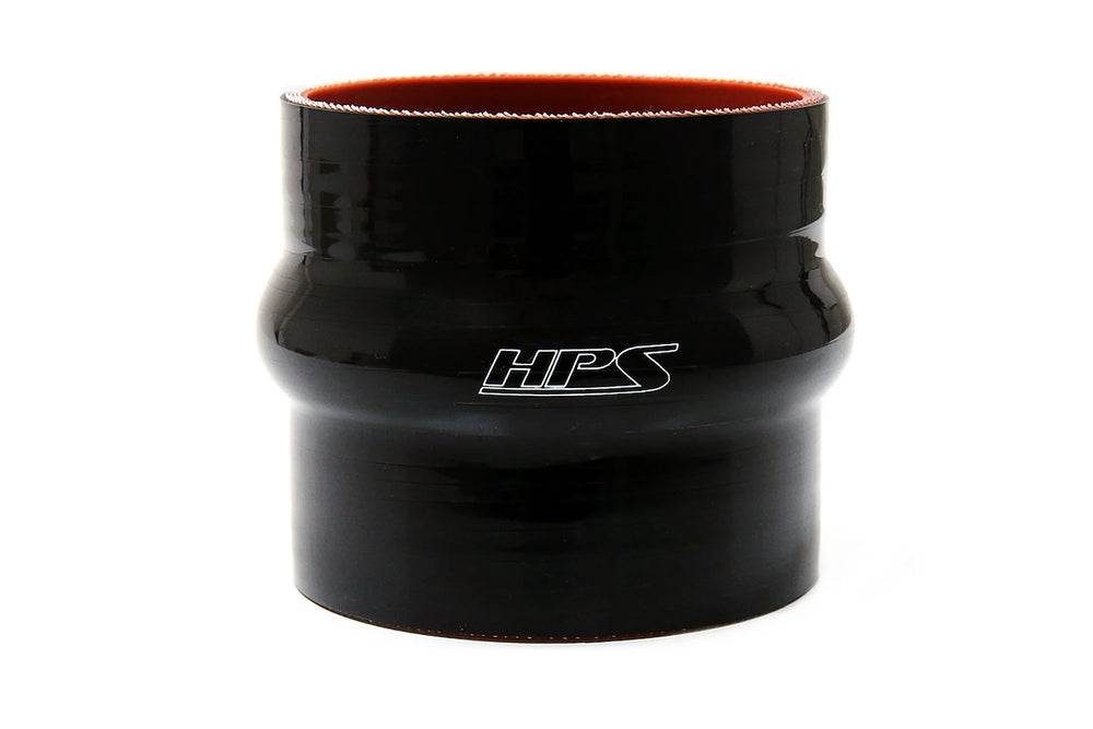 HPS Performance 2.25 ID 3 Long High Temp 4-ply Reinforced Silicone Hump Coupler Hose Black (57mm ID 76mm Length)