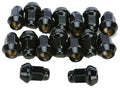 Raceline Conical Lug Nuts - 3/8in-24 - 16 Pack - Black