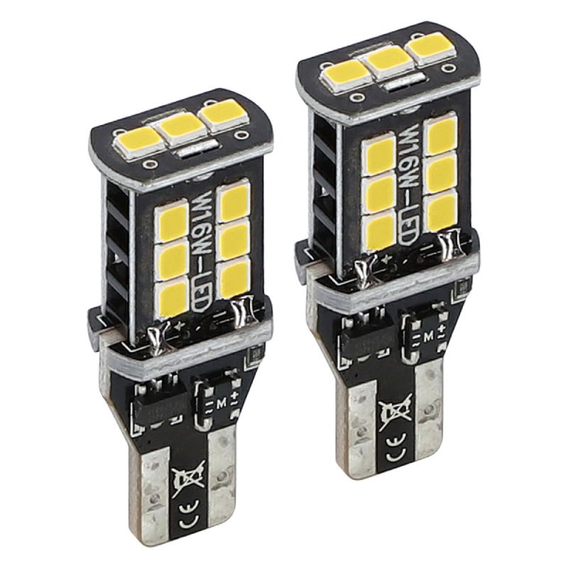 T15 WHITE BULBS WITH INTEGRATED INTERNAL CANBUS SYSTEM 2P