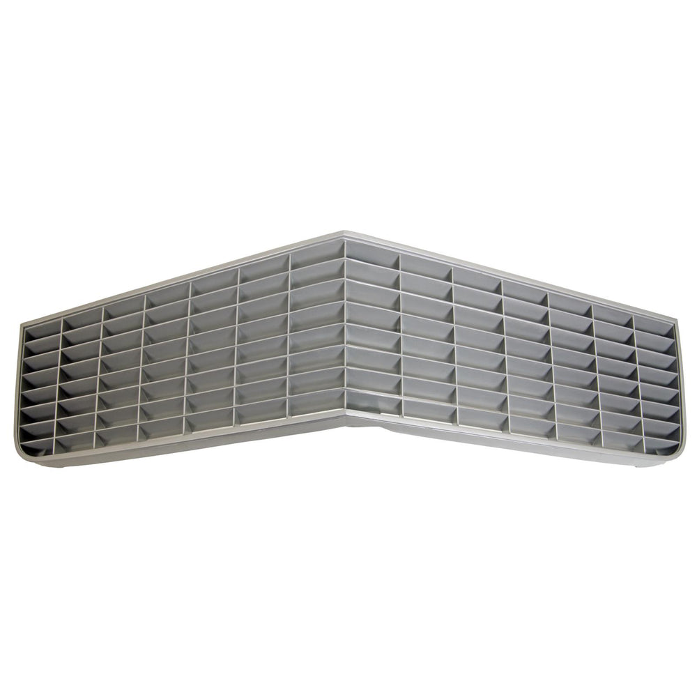 GRILLE; ARGENT (SILVER); UPPER; 75-