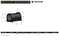 UNIVERSAL 32MM SWAY BAR MOUNT BUSHING(SUITS BRACKET 30MM W 39MM H 39MM D)