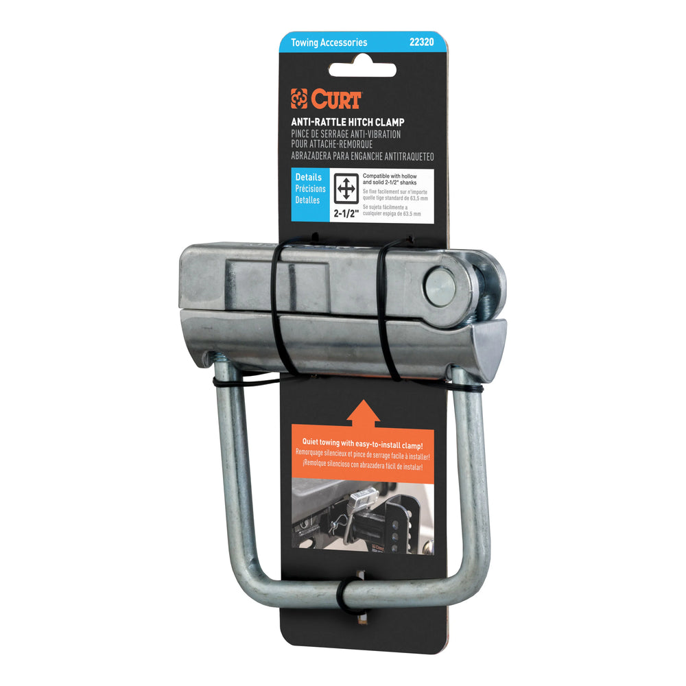 ANTIRATTLE HITCH CLAMP FOR ALL 2 1/2IN RECEIVERS