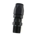 Fragola -6AN Straight Hose End x 3/8 NPT - Black