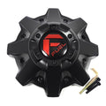 FUEL 8 LUG FULL CAP W/ RISER- M-RED