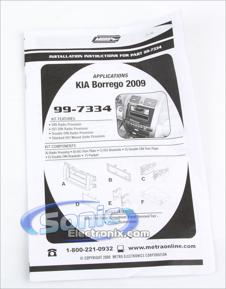 KIA BORREGO 200910 DIN & DDIN