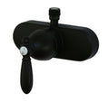 4IN SINGLE LEVER SHOWER VALVE W/ DECORATIVE LEVER HDL & VAC BRK BISCUIT FINISH