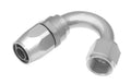08 150 DEGREE FEMALE ALUMINUM HOSE END CLEAR