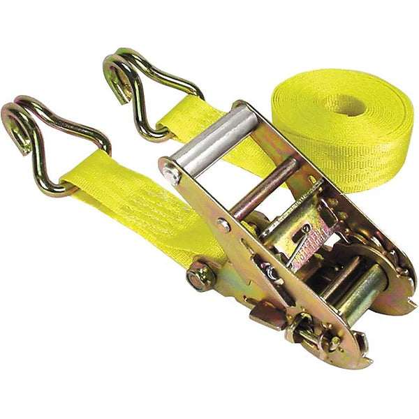 15FT X 13/4IN RATCHET TIEDOWN JHOOKS 1666 LBS. WLL (5000 LBS. BREAK STRENGTH)