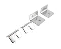 Kentrol 72-86 Jeep CJ Strut Rod Mounting Brackets 4 Pieces Fiberglass - Polished Silver
