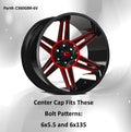 VISION WHEEL red hardware kit