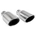 4.00IN SLANTED ROLLED DOUBLE WALL SS EXHAUST TIP 2.25IN ID / 4.00IN OD