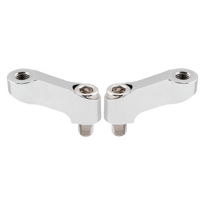 BikeMaster Yamaha Mirror Extension 10mm Pair - Chrome