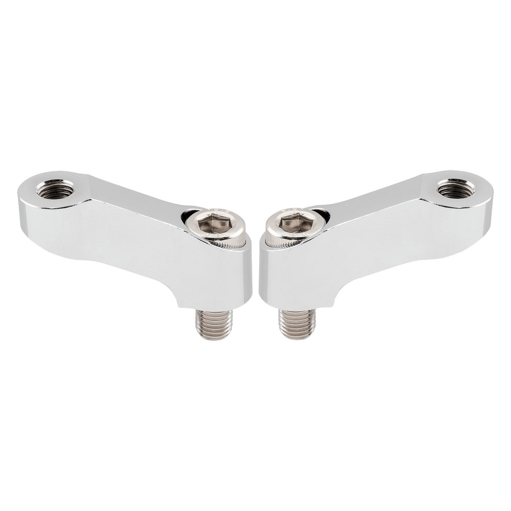 BikeMaster Yamaha Mirror Extension 10mm Pair - Chrome