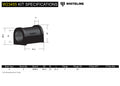FRONT/REAR SWAY BAR MOUNT BUSHING 22MM MODELS W/NO PERFORMANE SUSPENSION 8418 J