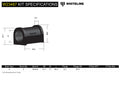 Whiteline 96-02 Toyota Land Cruiser 95 Series 17mm Rear Sway Bar Mount Bushing