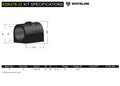 Whiteline KSK078-22 Sway Bar Bushing Service Kit for BNF27Z; Fits GTR 87-02