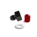 8AN-660 BOTTLE NUT ADAPTER-AL7075-BLACK