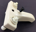 LAVATORY DIVERTER FAUCET 4IN 2 SMOKE KNOBS PLASTIC BISCUIT