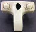 LAVATORY DIVERTER FAUCET 4IN 2 SMOKE KNOBS PLASTIC BISCUIT
