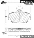 Centric C-TEK Semi-Metallic Brake Pads w/Shims - Front