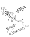 Mopar OE 07.5-24 Dodge Ram 6.7L Diesel Catalytic Converter to DPF Filter Gasket
