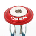 NRG Fender Washer Kit w/Rivets For Plastic (Red) - Set of 10