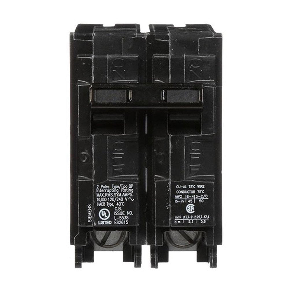 SIEMENS CIRCUIT BREAKER TYPE QP. 2POLE 15A