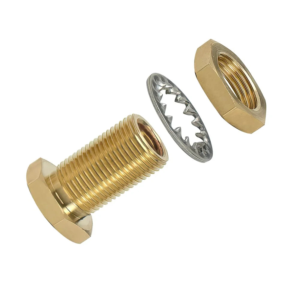 BULKHEAD UNION 1/4IN NPT F. 11/4IN LENGTH(2PCS/PACK)