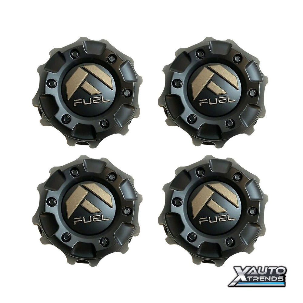 FUEL 6 LUG CAP MATTE BLK BRONZE LOG