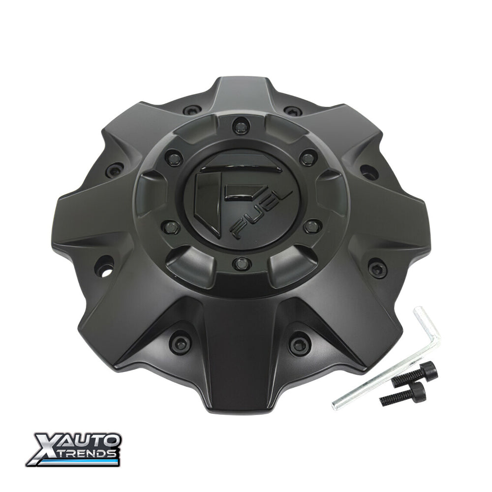FUEL CAP M-BLK SHORT G-BLK LOGO BLK
