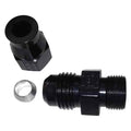 Fragola -8AN Male x 1/2in Tube AN Adapter Fitting Black